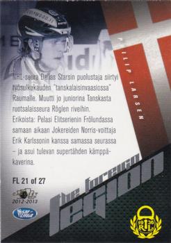 2012-13 Cardset Finland - The Foreign Legion 2 #FL 21 Philip Larsen Back