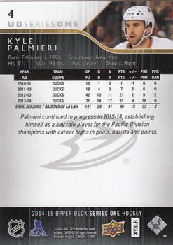 2014-15 Upper Deck #4 Kyle Palmieri Back