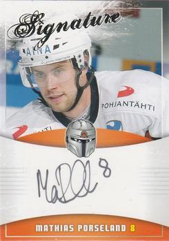 2010-11 Cardset Finland - Signature #NNO Mathias Porseland Front