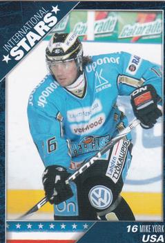 2010-11 Cardset Finland - International Stars 2 #IS2 12 Mike York Front