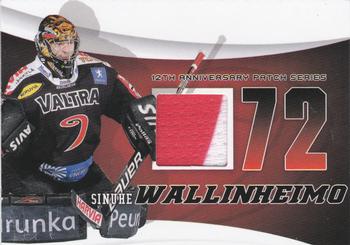 2010-11 Cardset Finland - 12th Anniversary Patch Series 2 Exchange #NNO Sinuhe Wallinheimo Front
