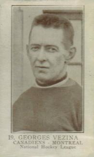 1923-24 William Paterson (V145-1) #19 Georges Vezina Front