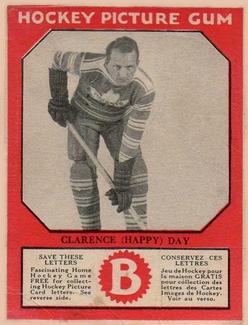 1933-34 Canadian Gum (V252) #NNO Clarence (Happy) Day Front