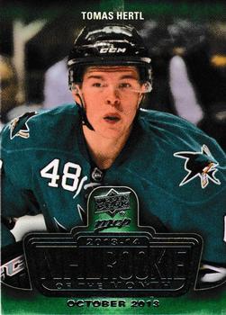 2014-15 Upper Deck MVP - NHL Rookie of the Month #ROM-10.13 Tomas Hertl Front