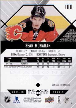 2014-15 Upper Deck Black Diamond #100 Sean Monahan Back