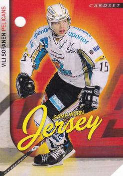 2009-10 Cardset Finland - Game Worn Jersey Redemptions #NNO Vili Sopanen Front