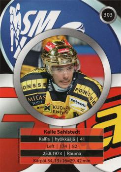 2008-09 Cardset Finland #303 Kalle Sahlstedt Back