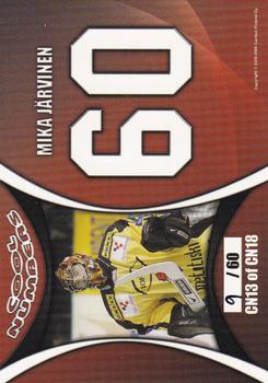 2008-09 Cardset Finland - Cool Numbers Red #CN13 Mika Järvinen Back