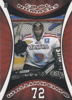 2008-09 Cardset Finland - Cool Numbers Red #CN15 Sinuhe Wallinheimo Front