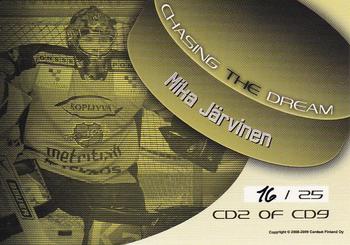 2008-09 Cardset Finland - Chasing the Dream Gold #CD2 Mika Järvinen Back