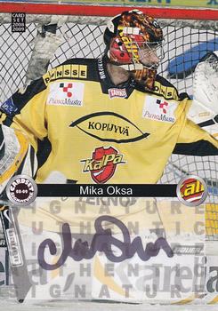 2008-09 Cardset Finland - Signature Sensations #MO Mika Oksa Front