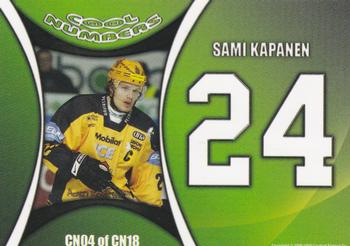 2008-09 Cardset Finland - Cool Numbers Green #CN04 Sami Kapanen Back