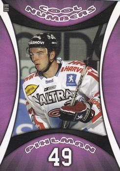 2008-09 Cardset Finland - Cool Numbers Purple #CN12 Tuomas Pihlman Front