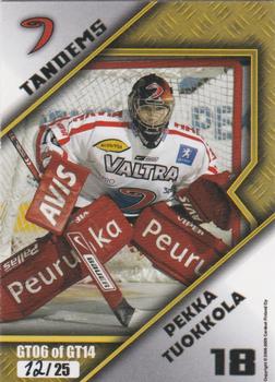 2008-09 Cardset Finland - Goalie Tandems Gold #GT06 Sinuhe Wallinheimo / Pekka Tuokkola Back