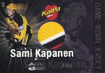 2008-09 Cardset Finland - Game-Worn Jerseys Purple #SK3 Sami Kapanen Front
