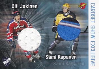 2008-09 Cardset Finland - Show Exclusive Dual Game-Worn Jersey #SE-JK Olli Jokinen / Sami Kapanen Front