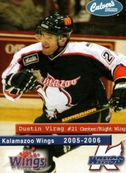 2005-06 Culver's Kalamazoo Wings (UHL) #NNO Dustin Virag Front