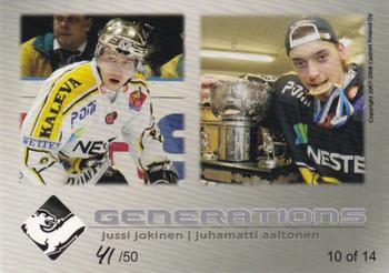 2007-08 Cardset Finland - Generations - Variations 2 #10 Jussi Jokinen / Juhamatti Aaltonen Back