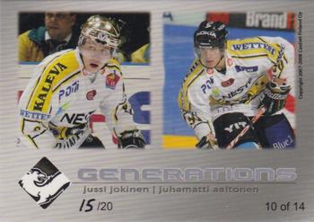 2007-08 Cardset Finland - Generations - Variations 3 #10 Jussi Jokinen / Juhamatti Aaltonen Back