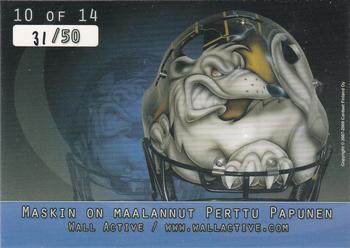 2007-08 Cardset Finland - Mad Masks - Blue #10 Tuomas Tarkki Back