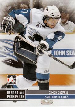 2009-10 In The Game Heroes and Prospects #100 Simon Despres Front