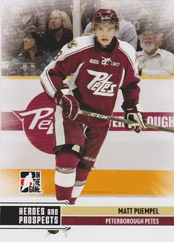 2009-10 In The Game Heroes and Prospects #144 Matt Puempel Front