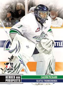 2009-10 In The Game Heroes and Prospects #133 Calvin Pickard Front