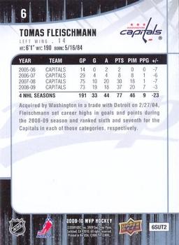 2009-10 Upper Deck MVP #6 Tomas Fleischmann Back