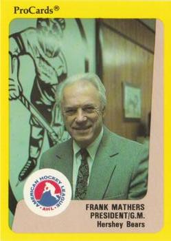 1989-90 ProCards AHL #NNO Frank Mathers Front