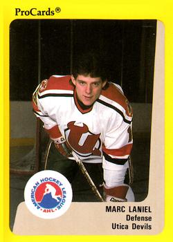 1989-90 ProCards AHL #227 Marc Laniel Front