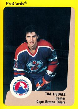 1989-90 ProCards AHL #142 Tim Tisdale Front
