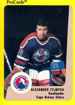 1989-90 ProCards AHL #144 Alexander Tyjnych Front