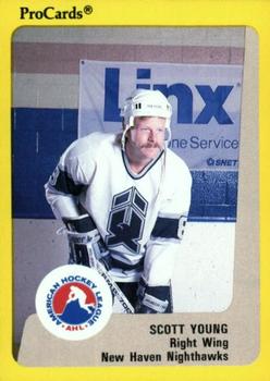 1989-90 ProCards AHL #13 Scott Young Front