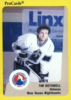 1989-90 ProCards AHL #23 Tim Bothwell Front