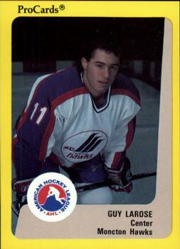 1989-90 ProCards AHL #29 Guy Larose Front