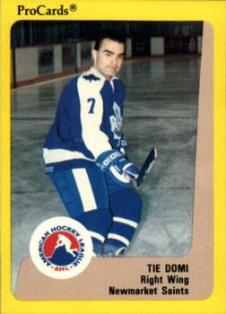 1989-90 ProCards AHL #127 Tie Domi Front