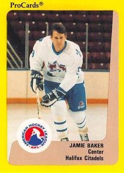 1989-90 ProCards AHL #156 Jamie Baker Front