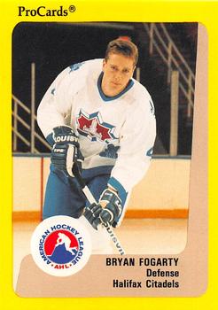 1989-90 ProCards AHL #168 Bryan Fogarty Front