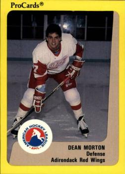 1989-90 ProCards AHL #328 Dean Morton Front