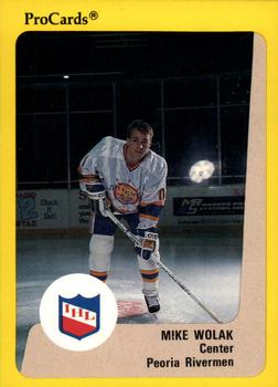 1989-90 ProCards IHL #13 Mike Wolak Front