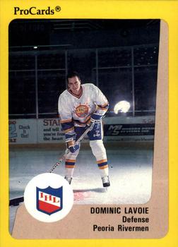 1989-90 ProCards IHL #20 Dominic Lavoie Front