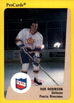 1989-90 ProCards IHL #22 Rob Robinson Front