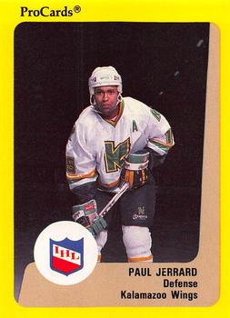 1989-90 ProCards IHL #96 Paul Jerrard Front