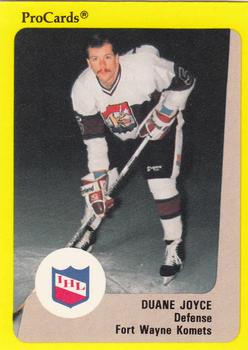 1989-90 ProCards IHL #126 Duane Joyce Front