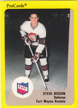 1989-90 ProCards IHL #130 Steve Bisson Front