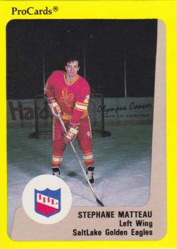 1989-90 ProCards IHL #192 Stephane Matteau Front
