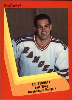 1990-91 ProCards AHL/IHL #21 Rick Bennett Front