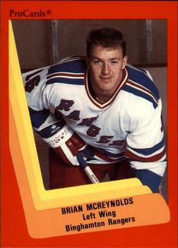 1990-91 ProCards AHL/IHL #24 Brian McReynolds Front