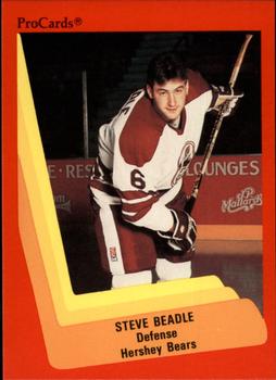 1990-91 ProCards AHL/IHL #37 Steve Beadle Front