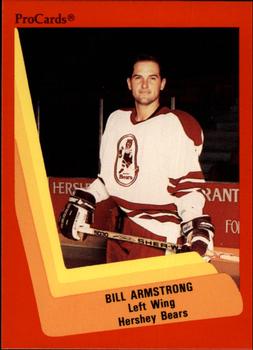 1990-91 ProCards AHL/IHL #50 Bill Armstrong Front